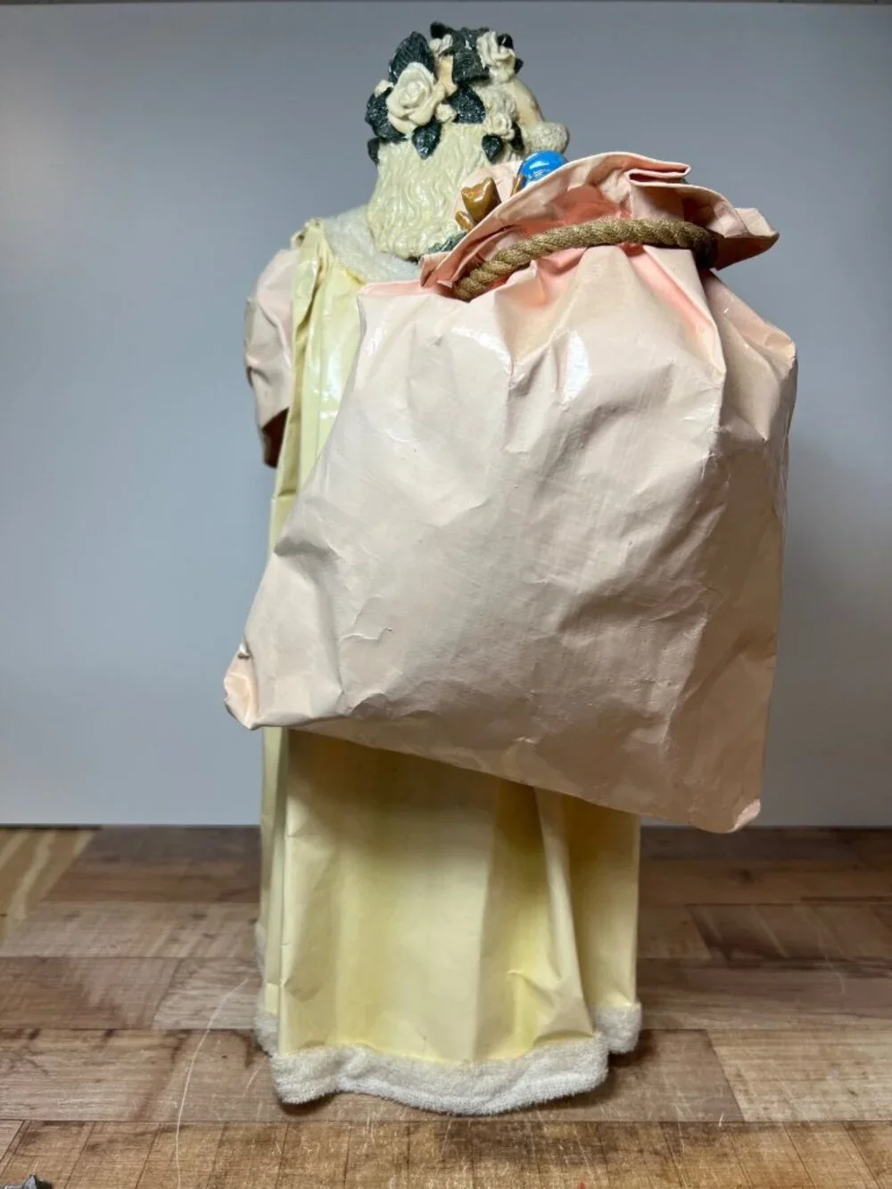 Vtg SILVESTRI Paper Mache Santa Claus Father Christmas Decor Or Tree Topper18.5”